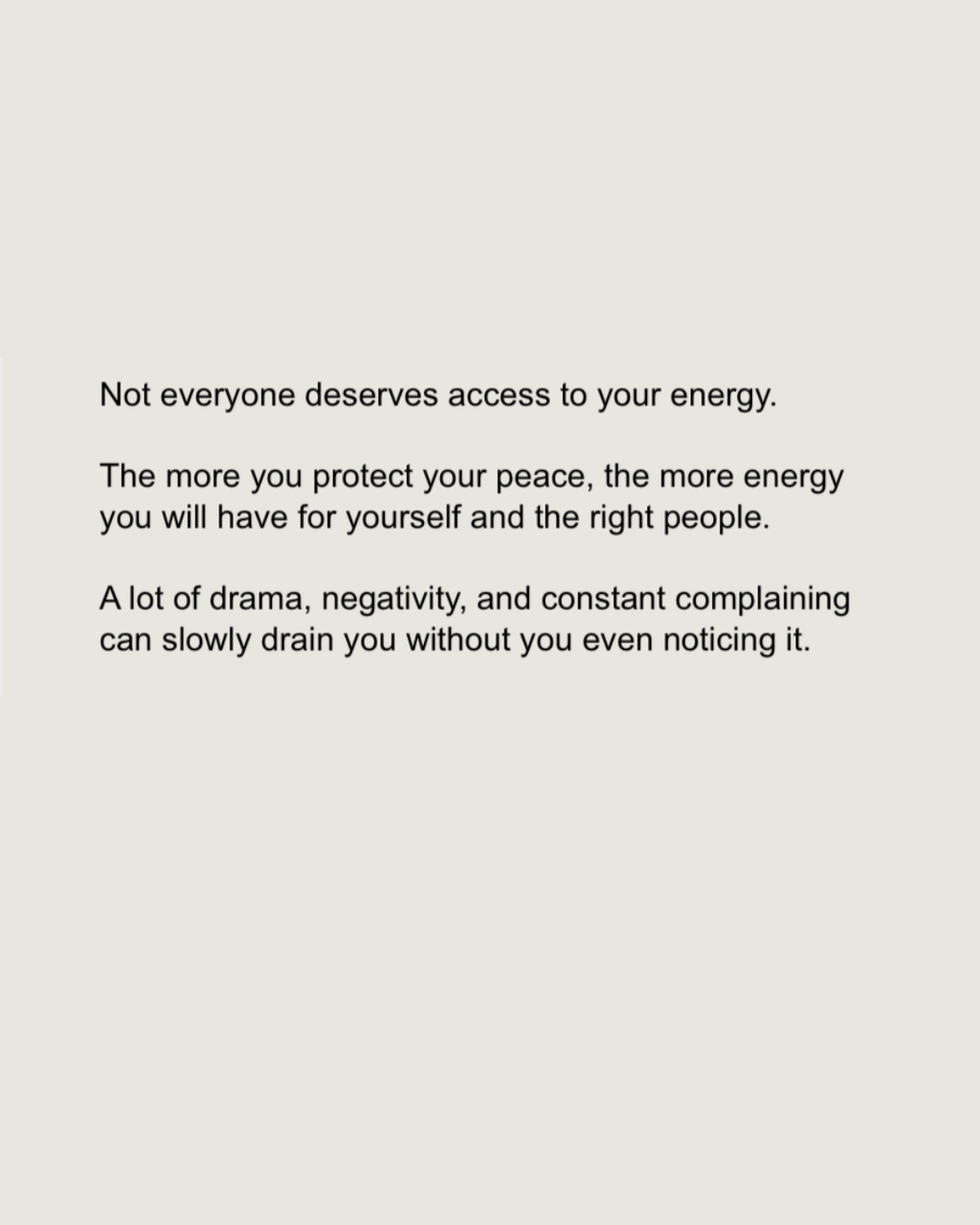 Protect your energy